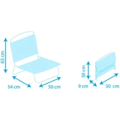 Low Aluminum Folding Chair 63x54x50cm -Intex || Bestway || GRE Sales Store solenny low aluminum folding chair 63x54x50cm 7