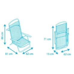 Low Folding Chair 4 Positions 86x81x62cm -Intex || Bestway || GRE Sales Store solenny low folding chair 4 positions 86x81x62cm 5