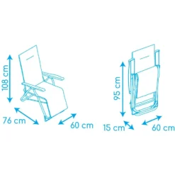 Relax Folding Sunbed 5-Position 108x76x60cm -Intex || Bestway || GRE Sales Store solenny relax folding sunbed 5 position 108x76x60cm 8