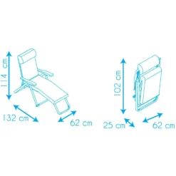 Super Folding Sunbed 6-Position 114x132x62cm -Intex || Bestway || GRE Sales Store solenny super folding sunbed 6 position 114x132x62cm 10