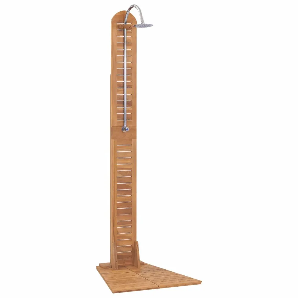 VIDAXL Garden Shower Solid Teak 3 VIDAXL Garden Shower Solid Teak